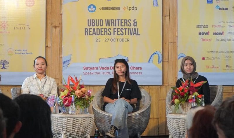 image of Diskusi panel bertajuk “Bali Net Zero Emission Coalition: A Collaborative Efoort to Transform Climate Ambition into Action” pada Ubud Writers and Readers Festival  2025